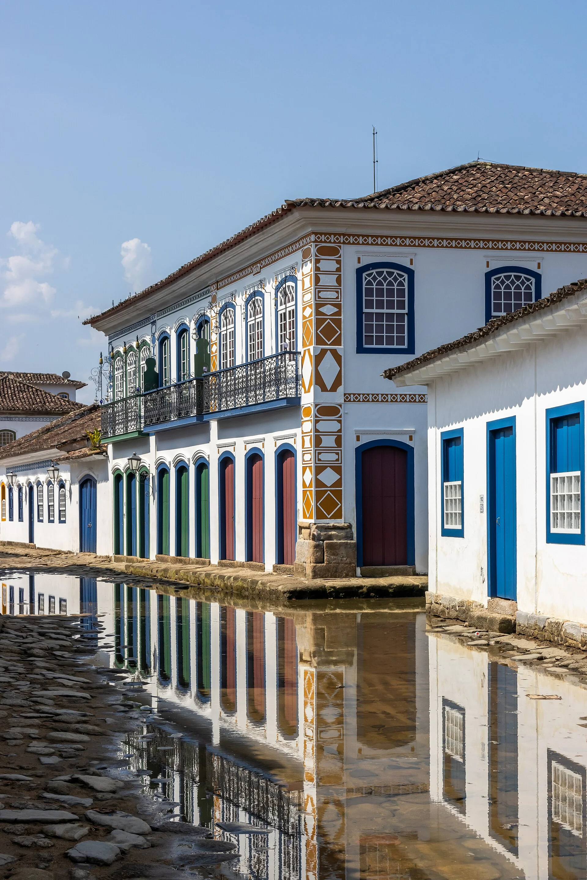 Hero image for the Story page showing Paraty's colonial waterfront in southeast Brazil.